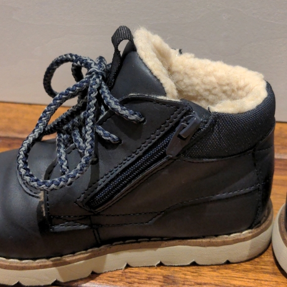 Zara Sherpa lined boots SZ 25 (toddler 8) - Picture 8 of 12